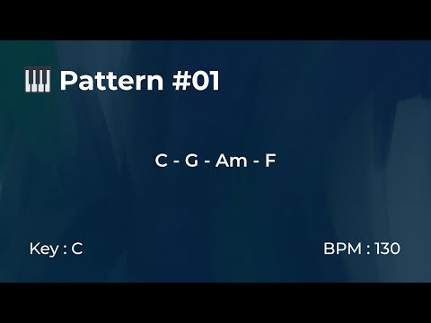 Pattern #01 – BPM 130 – Key C | Piano Loop Backing Track