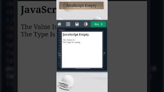 𝐉𝐚𝐯𝐚𝐒𝐜𝐫𝐢𝐩𝐭 𝐄𝐦𝐩𝐭𝐲 | #javascript #datatypes #empty #html #css #script #webdesign @Educationslearning