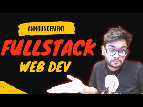 Fullstack Web Development | Announcement