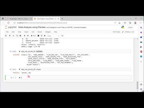 Importing Datasets: Loading Excel Files into Pandas Dataframe with Realtime Demo