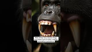 Wild, wicked smart, talented and fearless, the Chimpanzee, with some sharp chompers #shorts