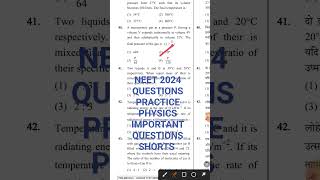 #neet physics important questions shorts videos