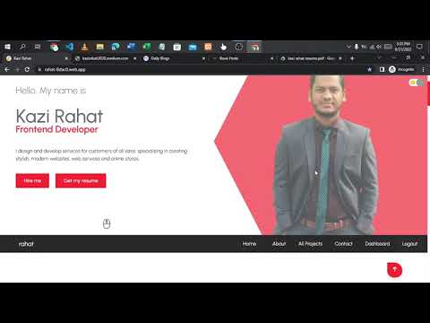 React JS Full-Stack portfolio completed demo video. #fullstack #mern #react #nodejs