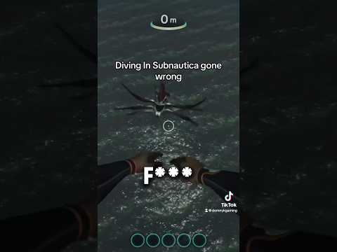 The reaper leviathan is a DEMON 😭 #gaming #subnautica #reaperleviathan