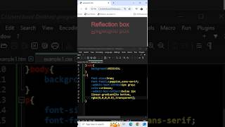 Css box reflect property.               #css #property
