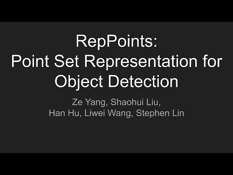 RepPoints: Point Set Representation for Object Detection