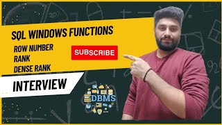sql analytics window functions | sql window functions | row number in sql | rank in sql