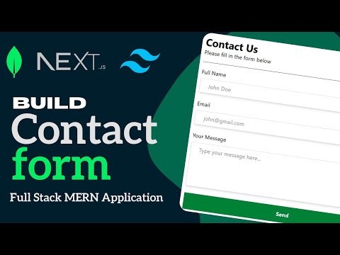 Build a Contact Form with MongoDB and Next.js #MongoDB #FullStack #JavaScript #Nextjs #ContactForm