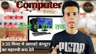 learn basic computer in Hindi 👍  कंप्यूटर बिल्कुल बेसिक से 🔥 computer  for all competitive exam