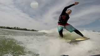 Will first 360 of 2014 on Wakesurf with Phase 5 Drew Danielo Pro carbon