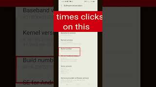 how to enable developer option in android? #shorts #shortsfeed #youtubeshorts #developeroption