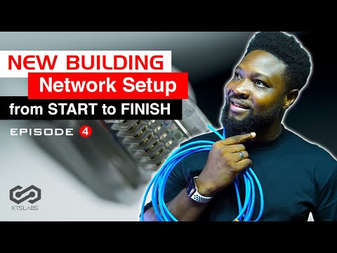 New Building Network Setup from Start to Finish | Network Cable Run | EP4