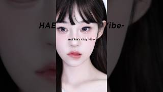 NewJeans HAERIN makeup🩵🐱 해린 아기 고양이 커버 메이크업✨