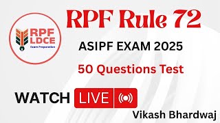 50 Important Questions For RPF LDCE Exam By Vikash Bhardwaj
