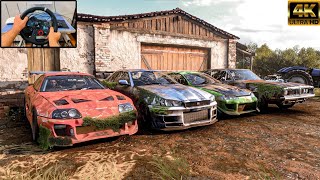 Rebuilding Toyota Supra MK4 & GTR R34 & Eclipse & Charger RT fast and furious - Forza Horizon 5