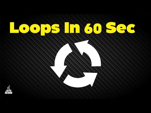 Java Loops in 60 Seconds