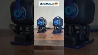 Emo robots twins vs strangers #emo #emopet #emorobot #airobot #petbot #petrobot