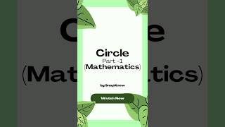 12/15 Circle #shorts #easymaths #mathematics #mathsshorts #youtubeshorts #cbse #circle
