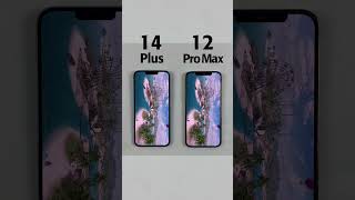iPhone 14 Plus vs 12 Pro Max PUBG MOBILE TEST - A15 Bionic vs A14 Bionic BGMI TEST #shorts #pubg