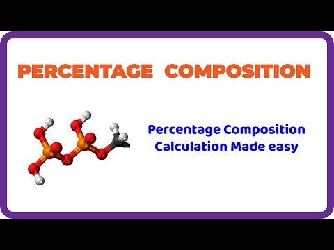 How to Calculate PERCENTAGE COMPOSITION of Compounds