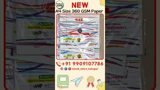 New A4 Size 360 GSM Project Paper For Your School Presentation Arrival at Ronak Store #projectpaper
