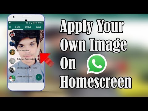 Change homescreen of whatsapp and apply your own image on homescreen(No Root) 😋 🔥