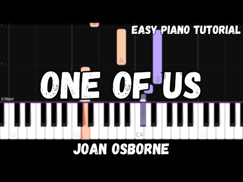 Joan Osborne - One Of Us (Easy Piano Tutorial)