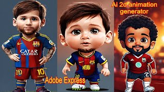 Adobe express tutorial । Animate from audio । ai 2d animation generator