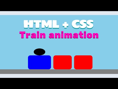 Create a train animation in 4 minutes | HTML and CSS