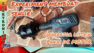 CONVERT DC MOTOR TO GENERATOR