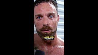 LA Knight's Touching Moment with Fan Derek Goes Viral #LAKnight #Wrestling #FanEncounter #shorts