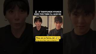 they are using a mirror filter 😂🤣#taekook#taehyung #jungkook #taekookff #taehyungff #jungkookff#bts