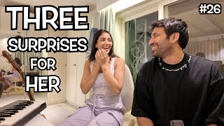 THREE SURPRISES FOR HER + VADA PAV! - DAY 26