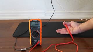 How to test your grounding mat with multimeter
