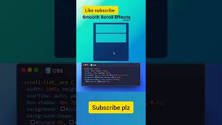 Smooth Scroll Effect #css #coding #programming