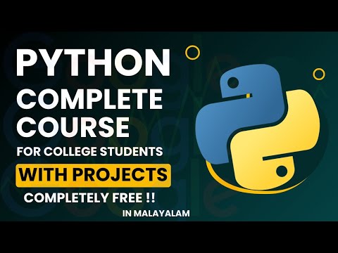 Python Complete Course with Projects FREE! in Malayalam