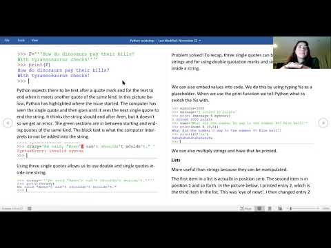 Python Workshop Part 1