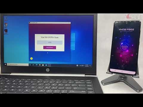 OpenVPN passwordless authentication using VinCSS FIDO2 Bluetooth on Samsung smartphone