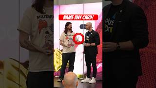 Name any card! “Out loud?” 😅 #cardtrick #magictrick #magicshow