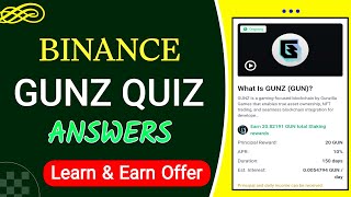 Binance GUNZ QUIZ Answers | Binance Learn And Earn Campaign 