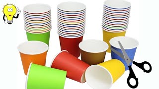 30 Paper Cup Crafts | Waste Paper Cups Diy Idea | Reuse Ideas @BubblysDiary