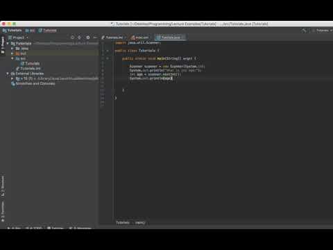 Java Programming Tutorial - 6 - Scanner and Concantenation