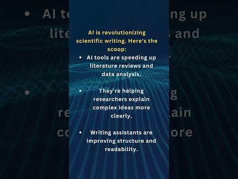 AI in Scientific Writing: Speed, Clarity, and Human Expertise Combined!