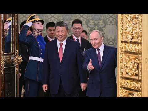 Vladimir Putin welcomes China's Xi Jinping in Moscow ahead of Victory Day
