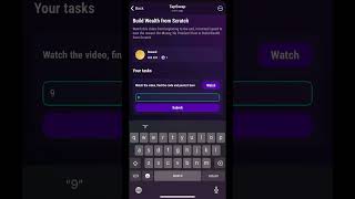 Build Wealth from Scratch tapswap code #explore #nft #crypto #shorts #foryou #gameplay #tapswap