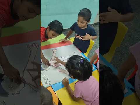 Preschool Kids Learning "Parts Of Body"