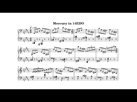 14平均律でホルストの「水星」(Holst's "Mercury" arranged in 14EDO)