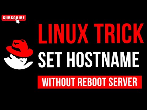 Set hostname in linux redhat ,centos,fedora without reboot | Tips &Tricks