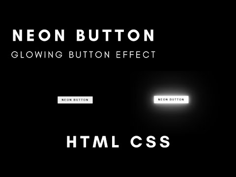 Create Glowing Button Effect Using HTML & CSS