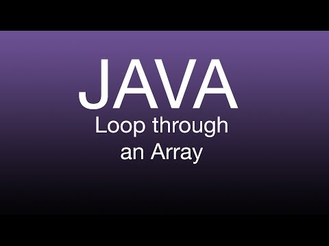 Java made Simple: Iterate through an Array Tutorial